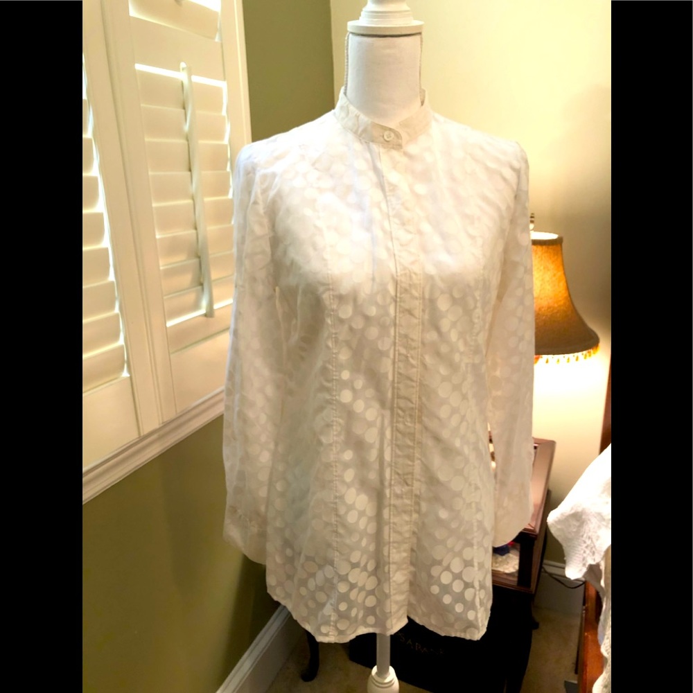 Vintage Josephine Chaus Nehru collar tunic